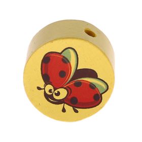Motif bead disc ladybug 'pastel yellow' 407 in stock 